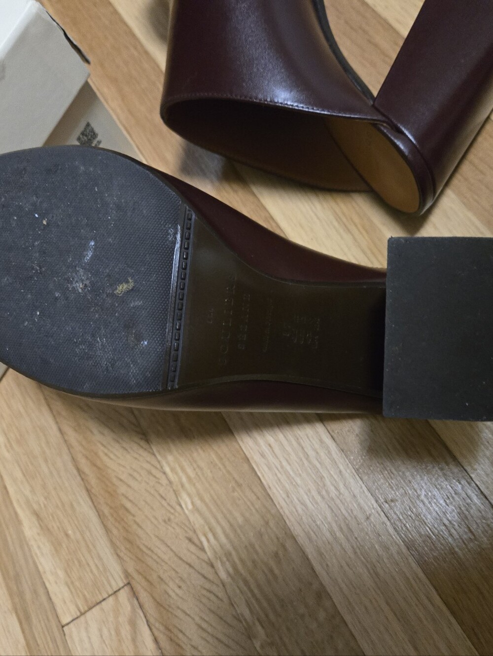 Sezane Bruna Peep-Toe Mules - Picture 7 of 8